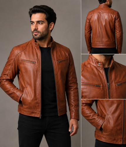 Blouson cuir véritable - en,