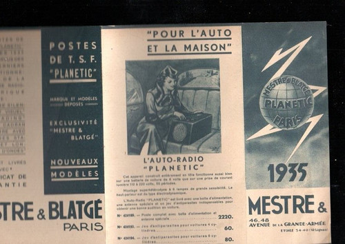 Catalogue ancien poste tsf - catalogue,