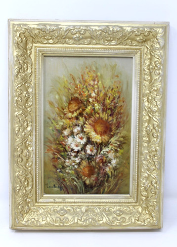 Tableau signe fleurs - :, toile