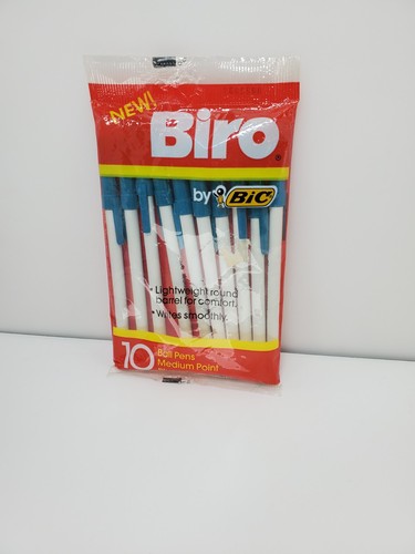 Vintage bic biro blue medium - vintage,