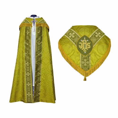 Ensemble chape étole vert - ensemble, et