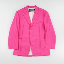 JACQUEMUS Womens Blazer La Veste D'Homme Single-Breasted Pink Size 40 RRP600