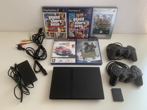 Sony lot console ps2 slim - console,