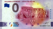 Zero Euro Note - 0 Euro - France - Falaises D'Etretat - Cote D'Albatre 2025-7