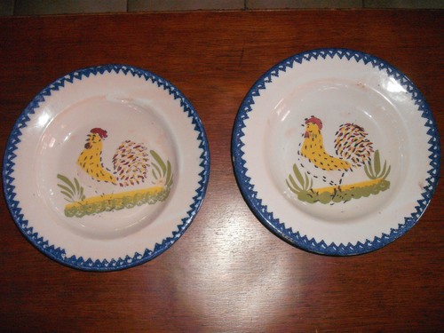 Assiettes faïence de - en,