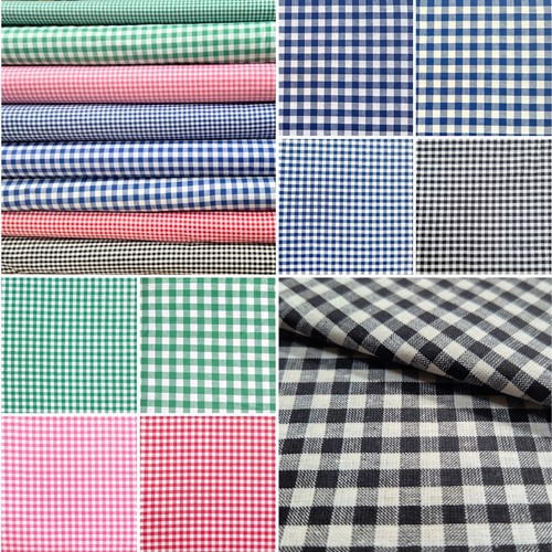 Tissu vichy carreaux - carreaux, 100%