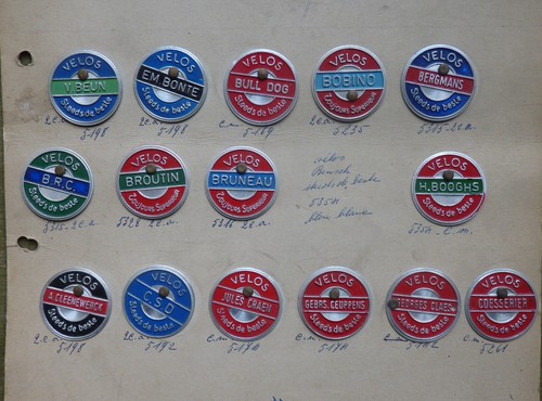 Lot plaques de velo - de,