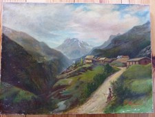 Tableau huile 1907 Emile