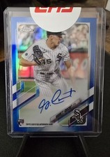 2021 Topps Chrome Garrett Crochet Blue Refractor on card Auto RC/150 Boston ACE