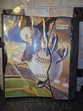 VINTAGE MEAD NO RULES Trapper Keeper Binder Eagle Grabbing Baseball W/Talons '99