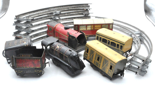 Ancien jouet train mécanique