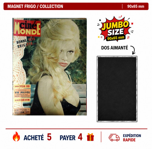 Magnet frigo brigitte - magnet, bardot