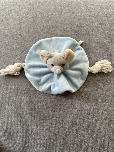 Doudou souris bleu - souris, gris
