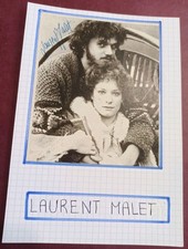 AUTOGRAPH OF LAURENT SUITCASE AUTOGRAPHED ON PRESS CUT (15 x 21 cm) 