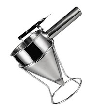 Entonnoir à balle Octopus Sushi Sushi Fondnel de piston avec rack (argent)