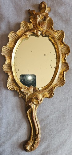 Miroir face main en - à, bois