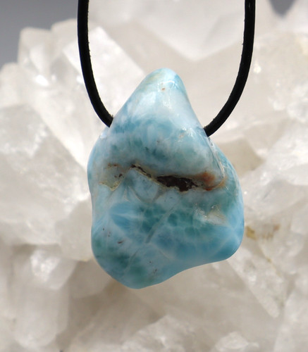 Pendentif larimar pierre - pendentif,