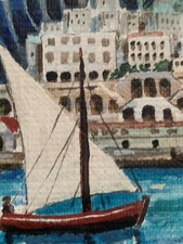 Tableau ancien miniature huile