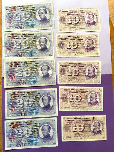 Lot billets suisse - lot, 10