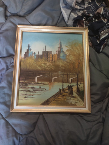 Tableau ancien huile - tableau, sur