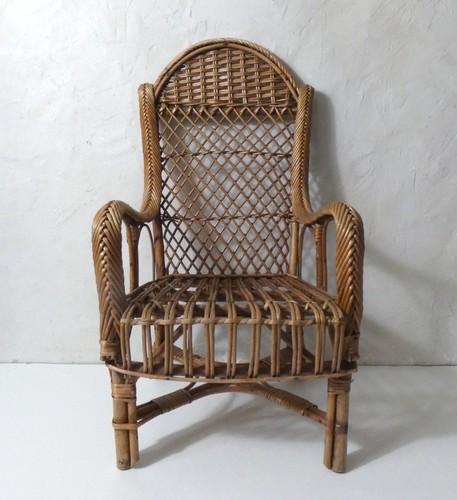 Fauteuil enfant rotin - enfant,