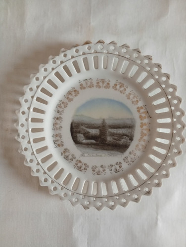 Ancienne assiette porcelaine - ancienne,