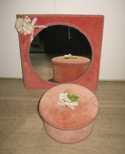 Ancien miroir boite en - ancien,