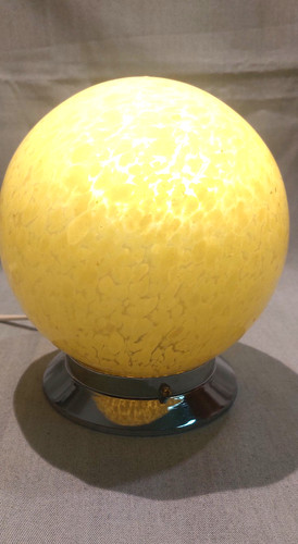 Lampe pied laiton chromé - pied, en