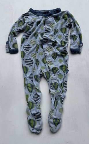 Kickee pants bamboo footie - bamboo,