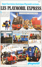 PUB TRAIN ELECTRIQUE PLAYMOBIL " LES PLAYMOBIL EXPRESS " 1982 ( 3 )
