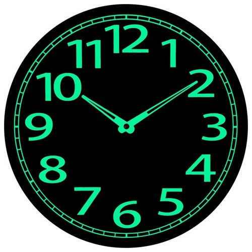 Horloge murale lumineuse - horloge, en