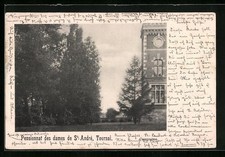 Old postcard Tournai, Pensionnat des dames de St. André 1902 