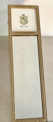 Antique trumeau mirror with - trumeau,