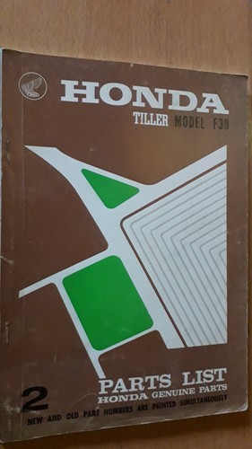 Honda tiller f30 - f30, f