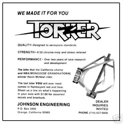 Torker racing frames - torker,
