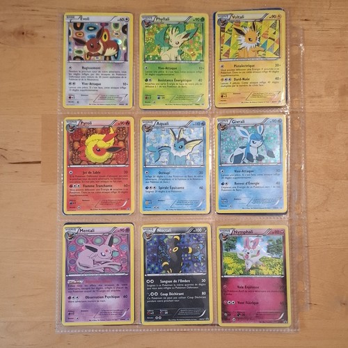 Lot cartes pokemon - 9, evoli