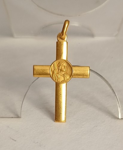Croix pendentif jeanne - pendentif,