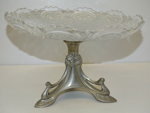 Coupe sur pied compotier plat - sur,