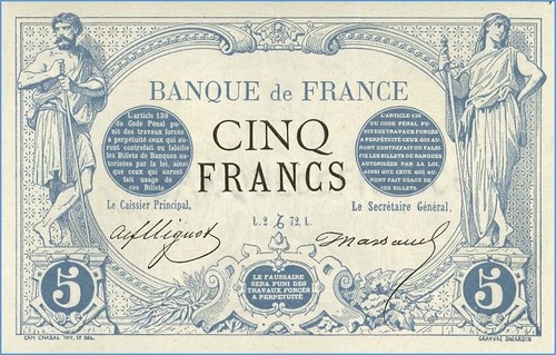 Francs noir france - 5,