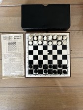 Antique 70s Travel Chess Game