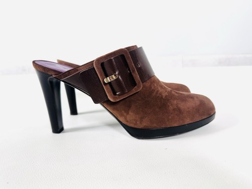 Mules sabots talon cuir - talon,