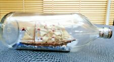 ancienne bouteille maquette de bateau voilier