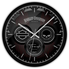 Montre Murale Moto Noir 30Cm