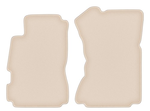 Tapis avant velours beige pour