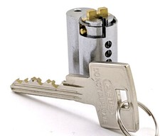 ABUS 888 S2 Cylinder for 83 Series Padlocks Chrome Plated - Keyed Different