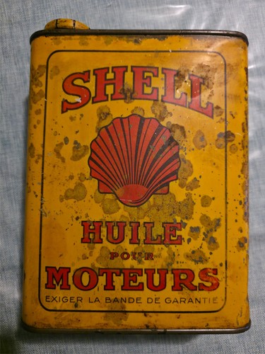 Bidon huile moteur - shell, 1920