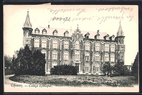 Cpa chimay collège - chimay,, episcopal