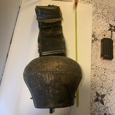 Genuine cow bell 35cm high 35cm wide total length 70cm