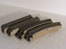 lot de 20 rails metal HO MARKLIN/VOIE M/10 RAILS DROITS/10 RAILS COURBES/OCCASIO