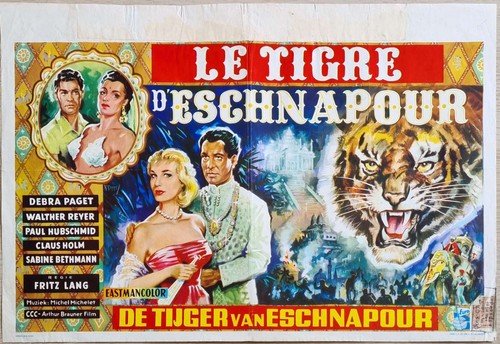 Affiche ancienne cinéma belge